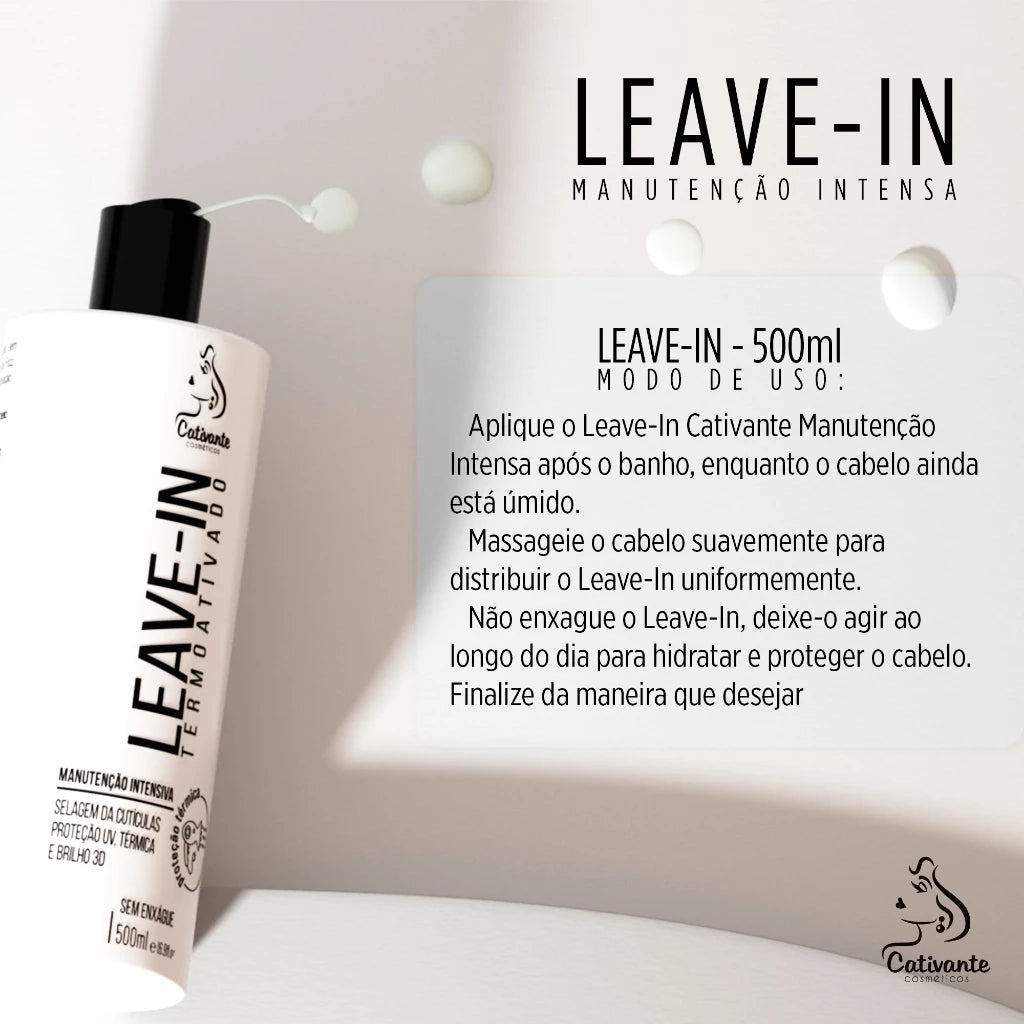 Leave-In Thermal Protector Hair Nutrition Anti Frizz Captivating