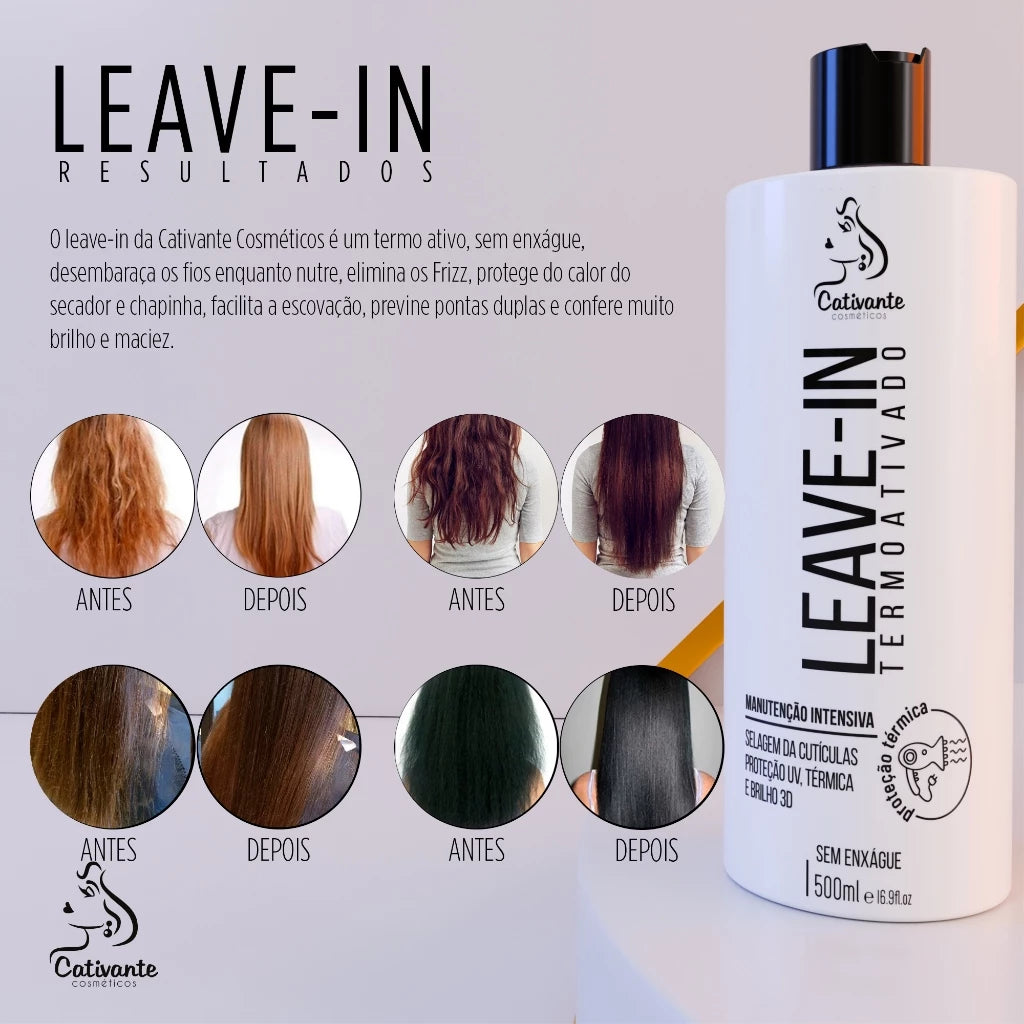Leave-In Thermal Protector Hair Nutrition Anti Frizz Captivating