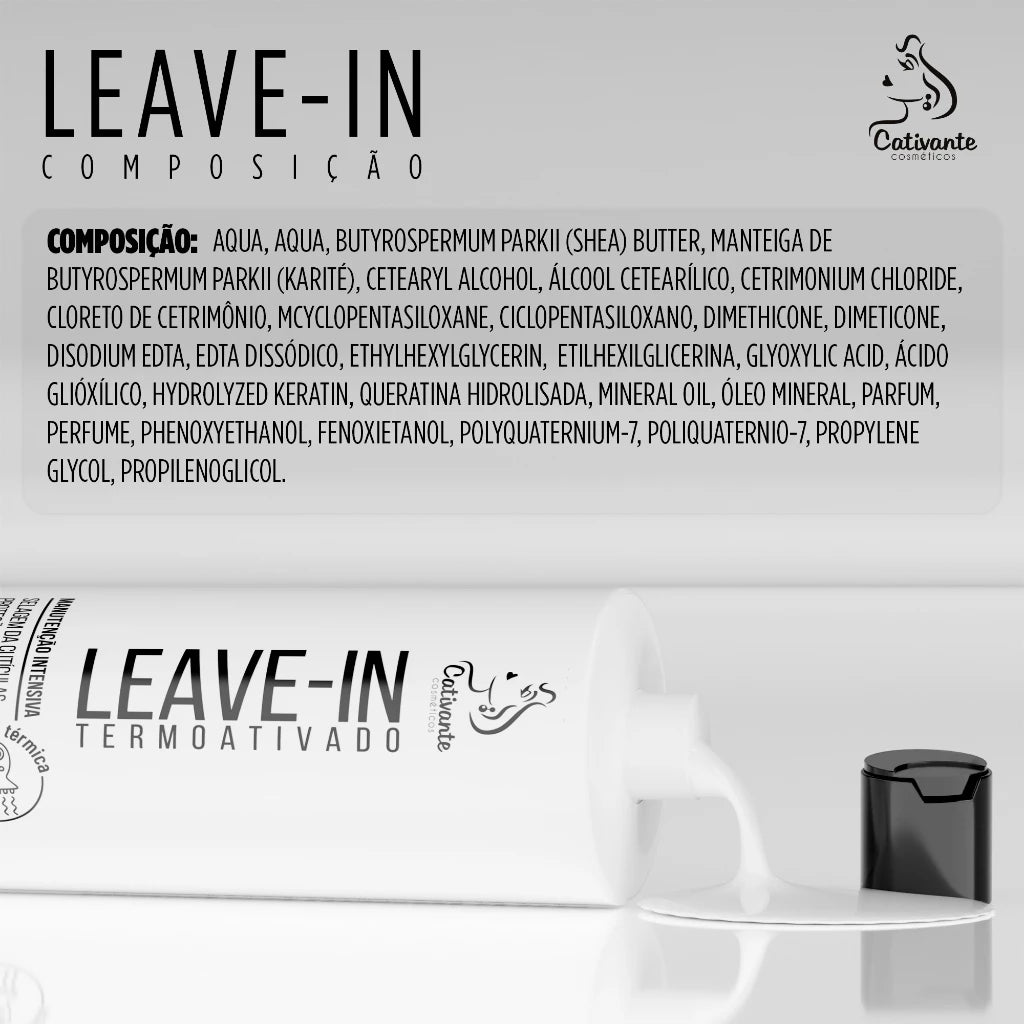 Leave-In Thermal Protector Hair Nutrition Anti Frizz Captivating