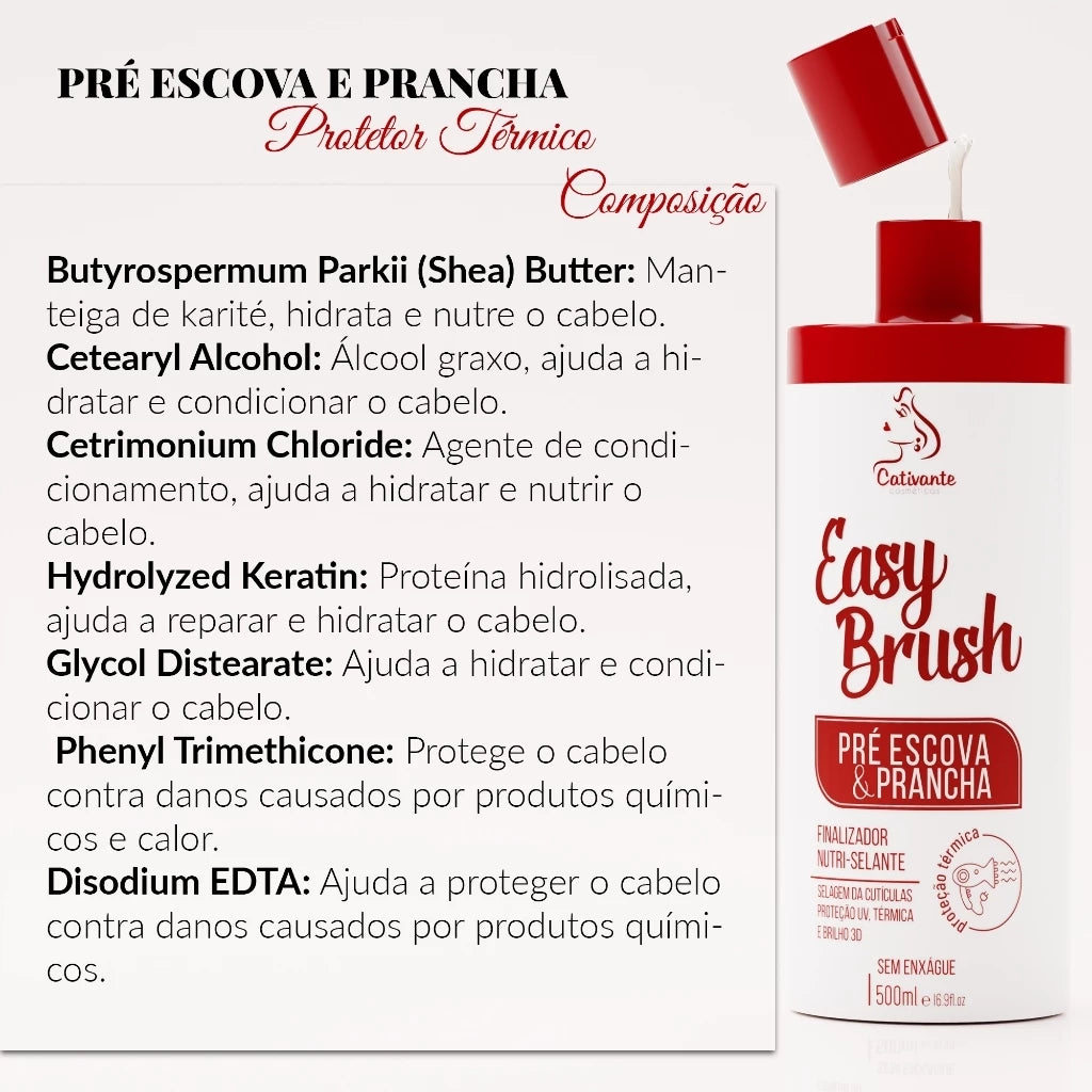 Leave-In Thermal Protector Hair Nutrition Anti Frizz Captivating