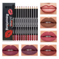 12 Colors Lipliner & Matte Lipstick Eyeliner Set – Waterproof, Durable & Non-Stick Cup
