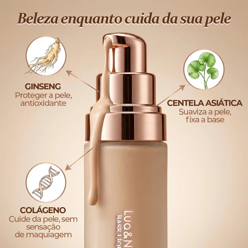 Liquid Foundation 40ml Long-Lasting Coverage, Matte and Natural Effect - Lua&Neve
