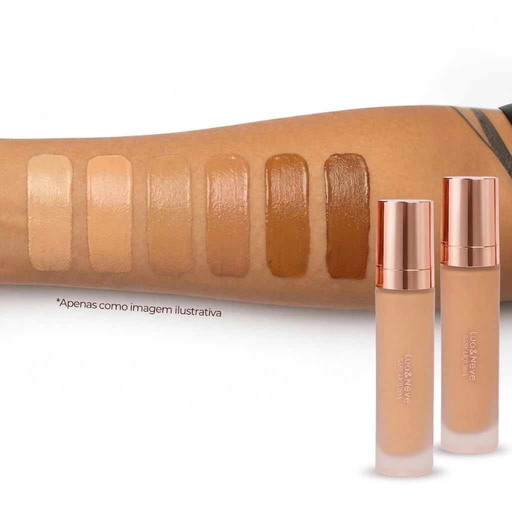 Liquid Foundation 40ml Long-Lasting Coverage, Matte and Natural Effect - Lua&Neve