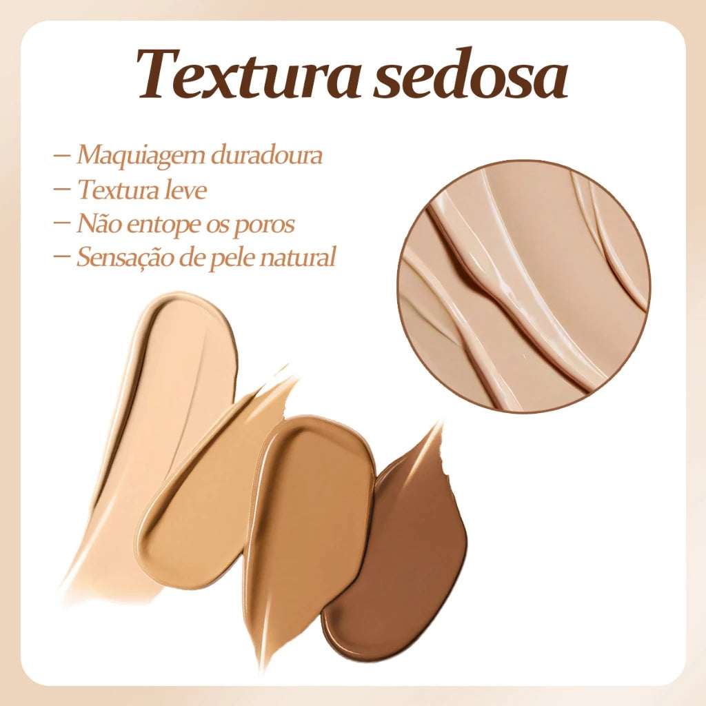 Liquid Foundation 40ml Long-Lasting Coverage, Matte and Natural Effect - Lua&Neve
