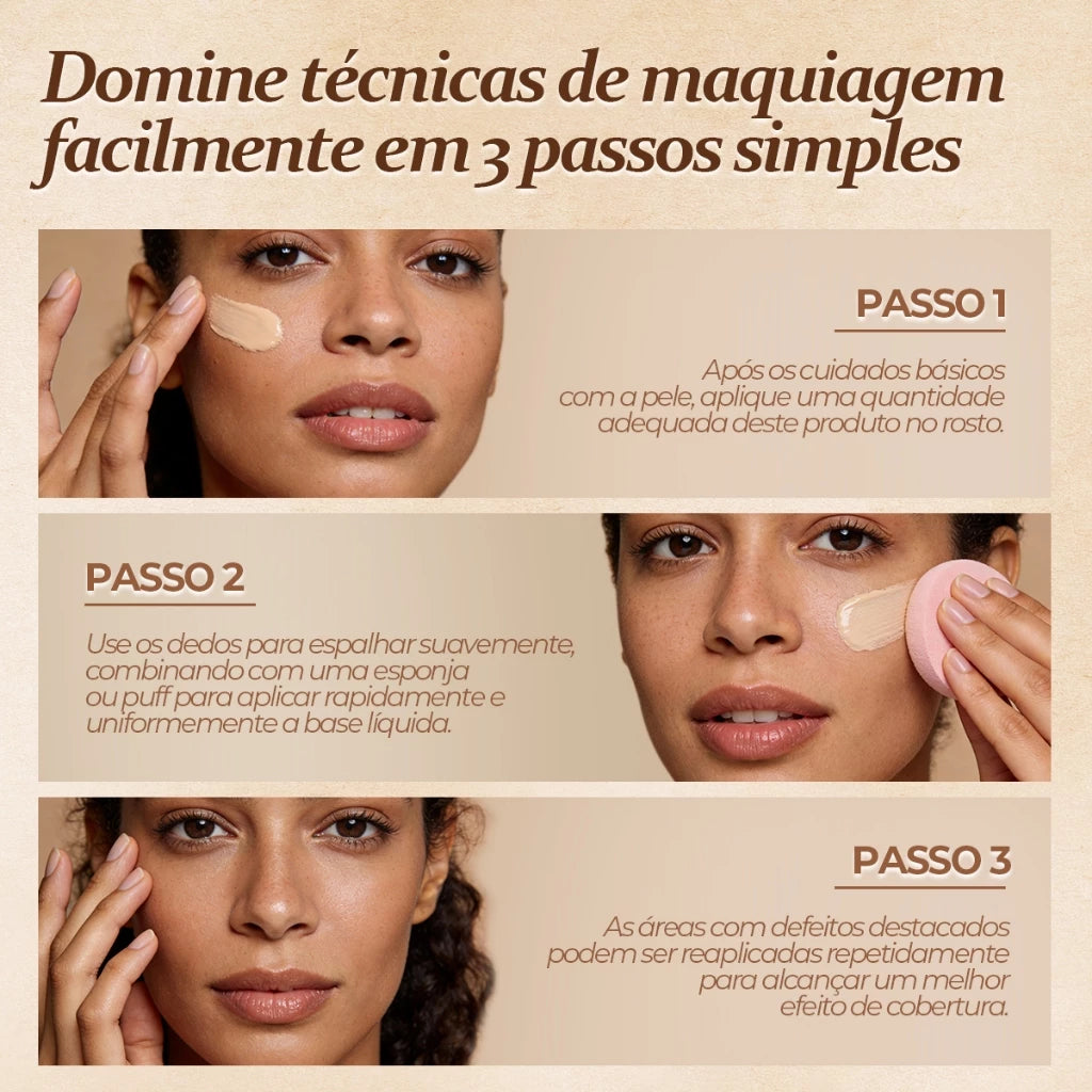 Liquid Foundation 40ml Long-Lasting Coverage, Matte and Natural Effect - Lua&Neve