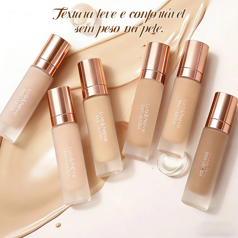 Liquid Foundation 40ml Long-Lasting Coverage, Matte and Natural Effect - Lua&Neve