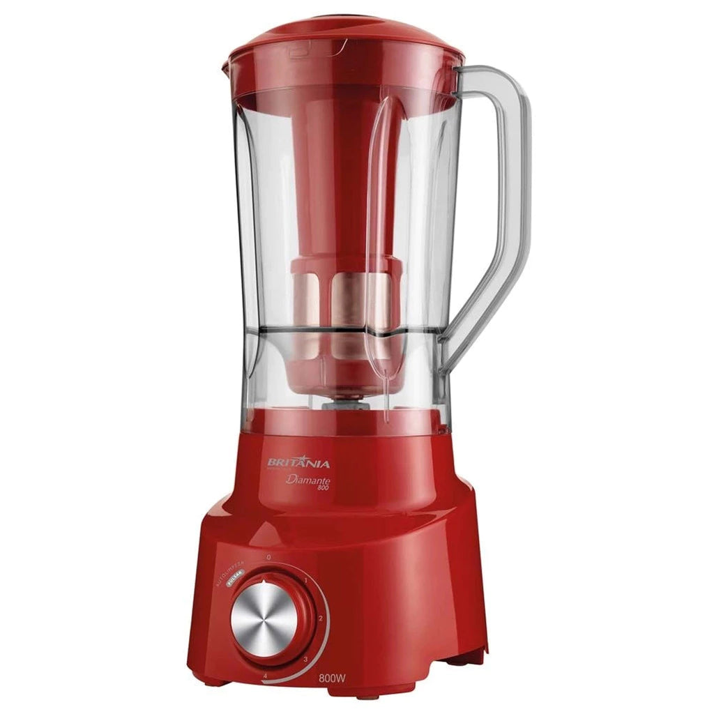 Liquidificador Britânia Diamante 800 VM com Filtro 4 Velocidades 900W Vermelho Bivolt