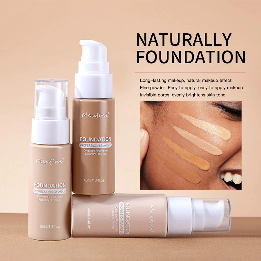 Long-Lasting Waterproof Concealer Foundation – Matte Oil Control