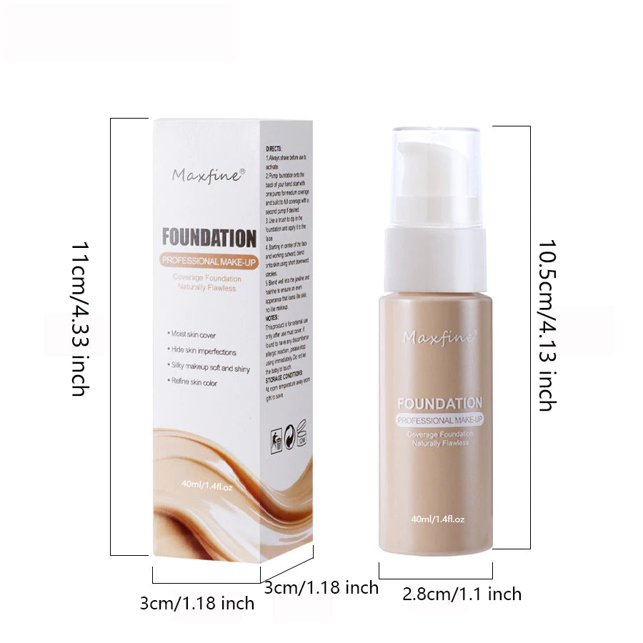 Long-Lasting Waterproof Concealer Foundation – Matte Oil Control