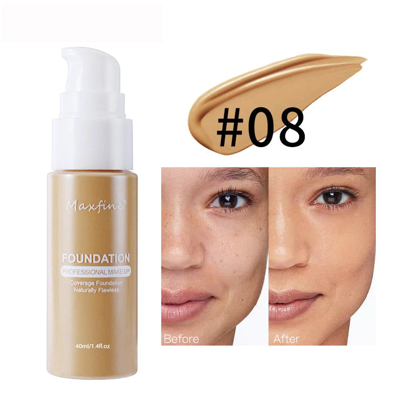 Long-Lasting Waterproof Concealer Foundation – Matte Oil Control