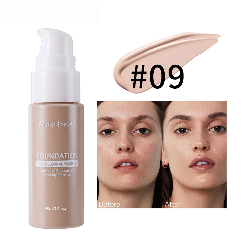Long-Lasting Waterproof Concealer Foundation – Matte Oil Control