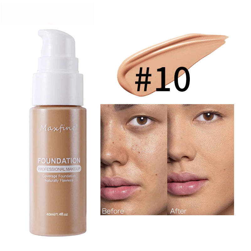Long-Lasting Waterproof Concealer Foundation – Matte Oil Control