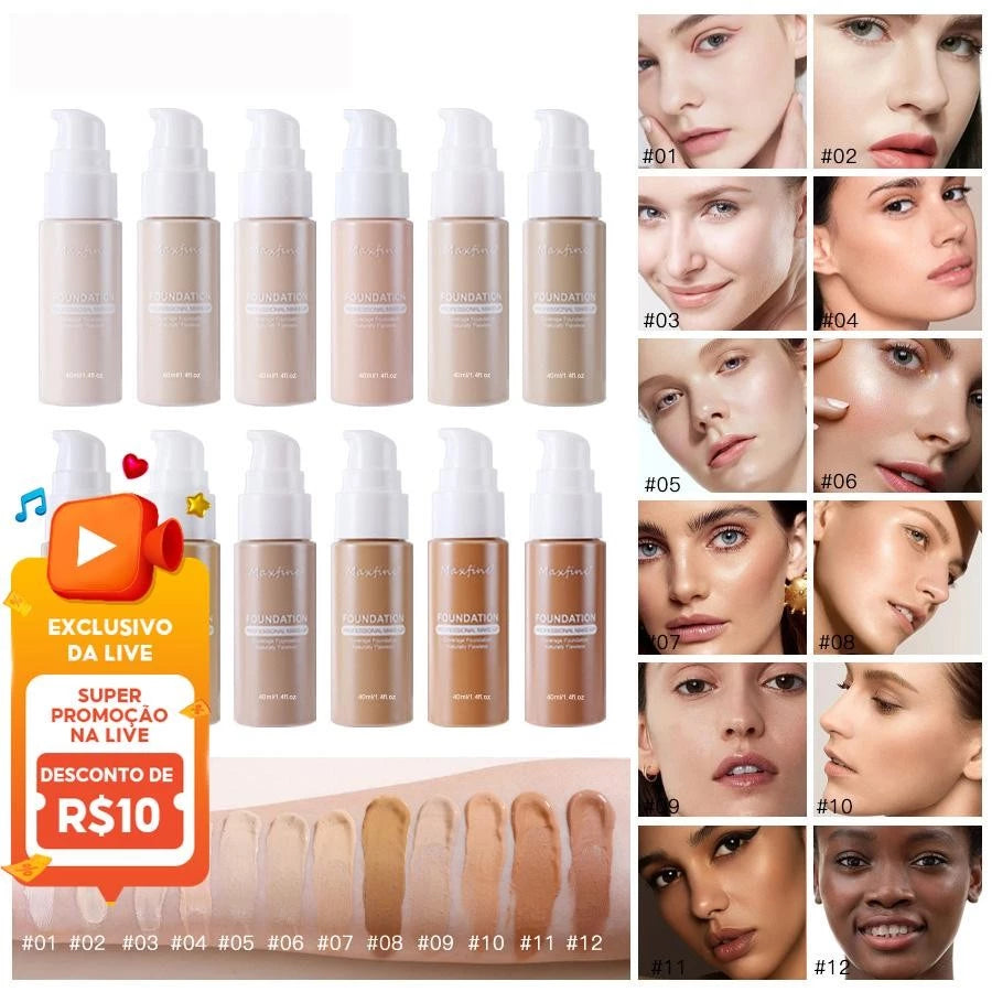 Long-Lasting Waterproof Concealer Foundation – Matte Oil Control