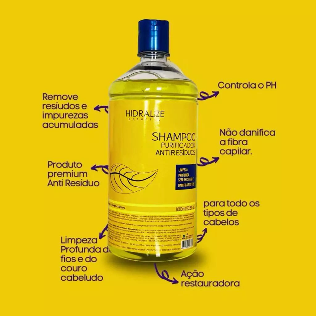 Lysotherapy SHAMPOO Anti-Residue 1 LITER Hidralise - Deep Hair Cleansing