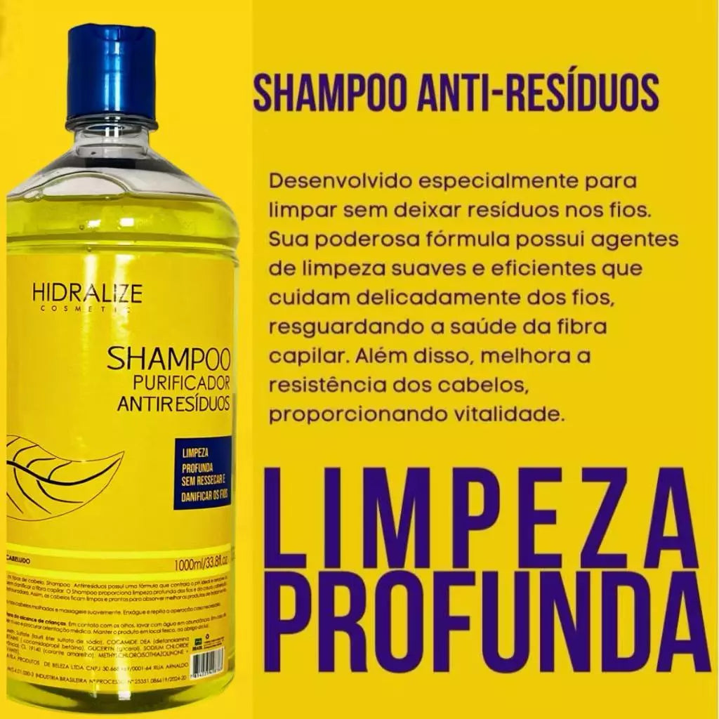 Lysotherapy SHAMPOO Anti-Residue 1 LITER Hidralise - Deep Hair Cleansing