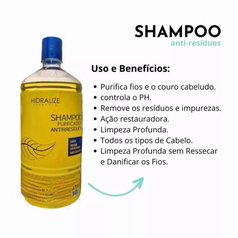 Lysotherapy SHAMPOO Anti-Residue 1 LITER Hidralise - Deep Hair Cleansing