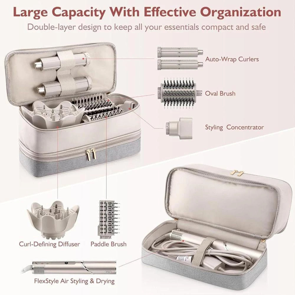 ME Hair Dryer Carrying Case - Large Capacity Waterproof Storage for Shark Flexstyle