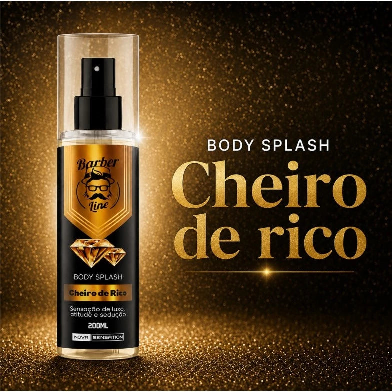 Men's Body Splash Rich Scent 200ml Barber Line Woody Perfume