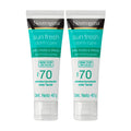 NEUTROGENA - Kit with 2 Facial Sunscreen SPF 70 for Combination to Oily Skin 40G