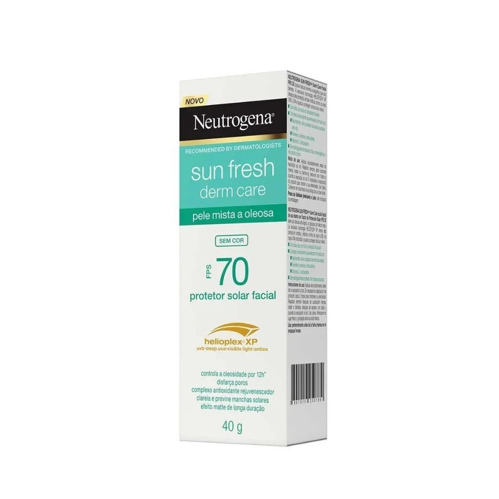 NEUTROGENA - Kit with 2 Facial Sunscreen SPF 70 for Combination to Oily Skin 40G