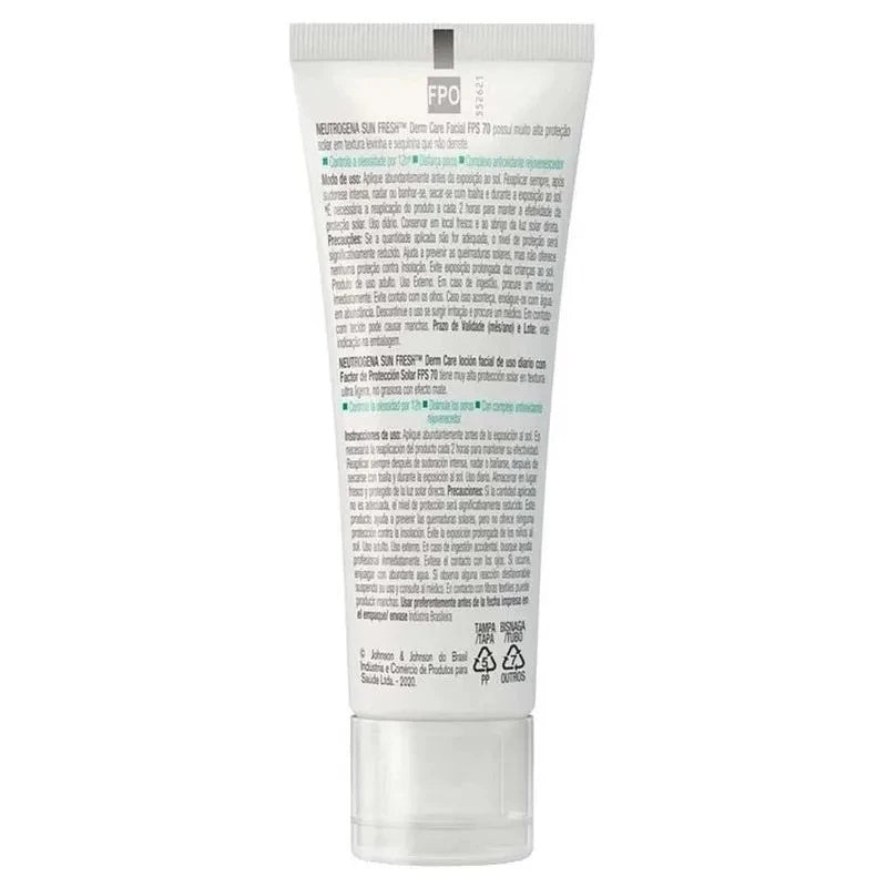 NEUTROGENA - Kit with 2 Facial Sunscreen SPF 70 for Combination to Oily Skin 40G
