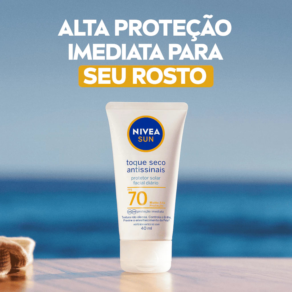 NIVEA SUN Dry Touch Anti-Aging Facial Sunscreen SPF 70 40ml