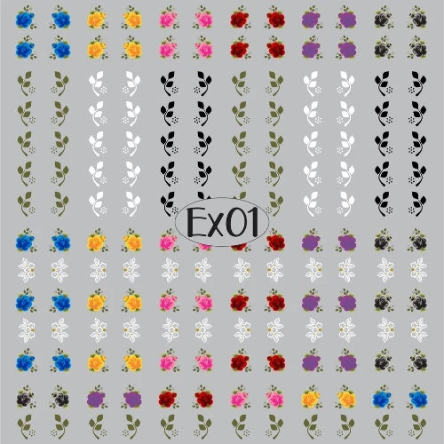 Nail 60 3D Nail Sticker 5D Handmade Type Hands and Feet PRE READY - Alemay and GViana 30 PAIR Nails
