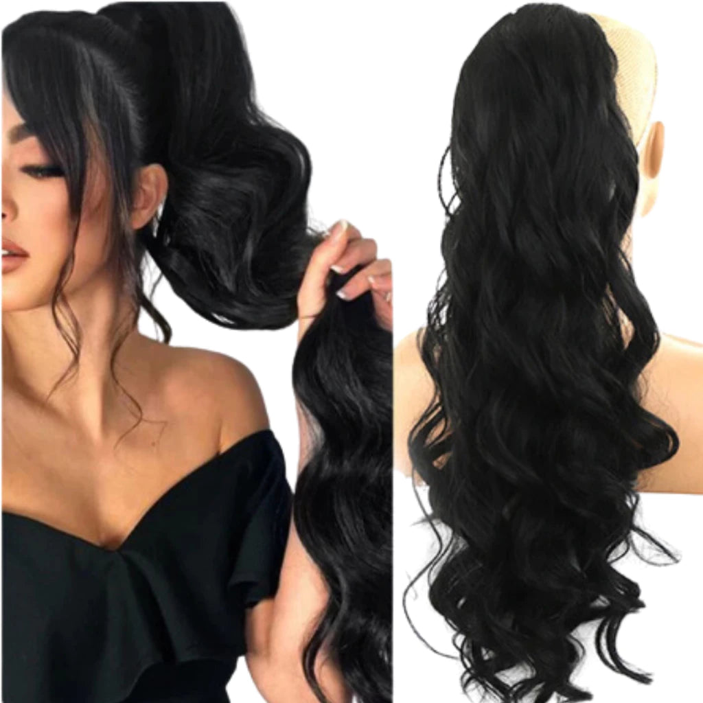 Natural Ponytail Extension - 100% Organic 40cm and 70cm