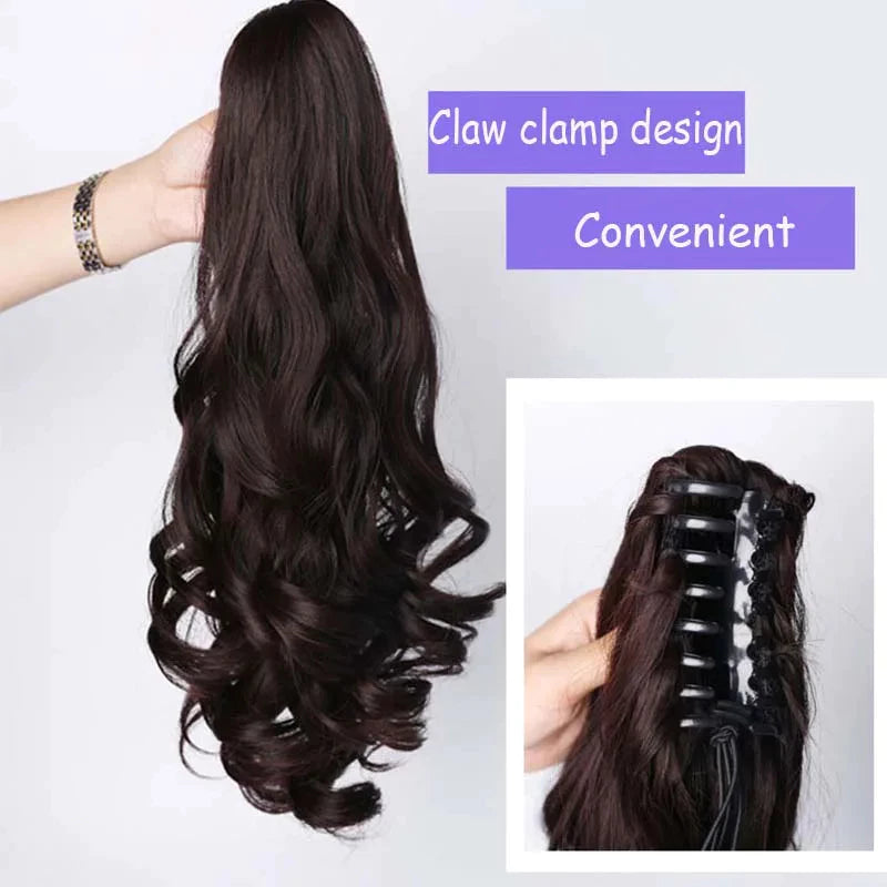 Natural Ponytail Extension - 100% Organic 40cm and 70cm