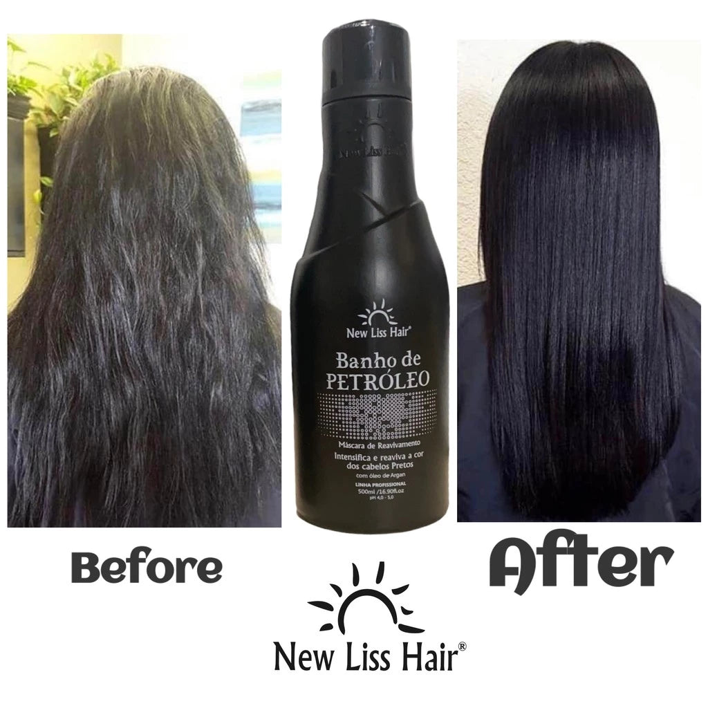 New Liss Hair Oil Bath 500ml Black