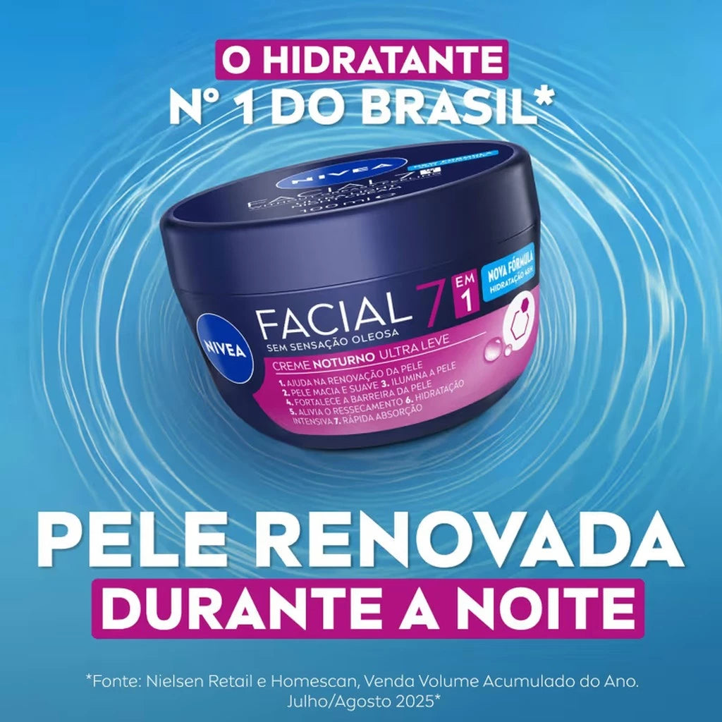Nivea Facial 7 in 1 Ultra Light Night Cream 100g