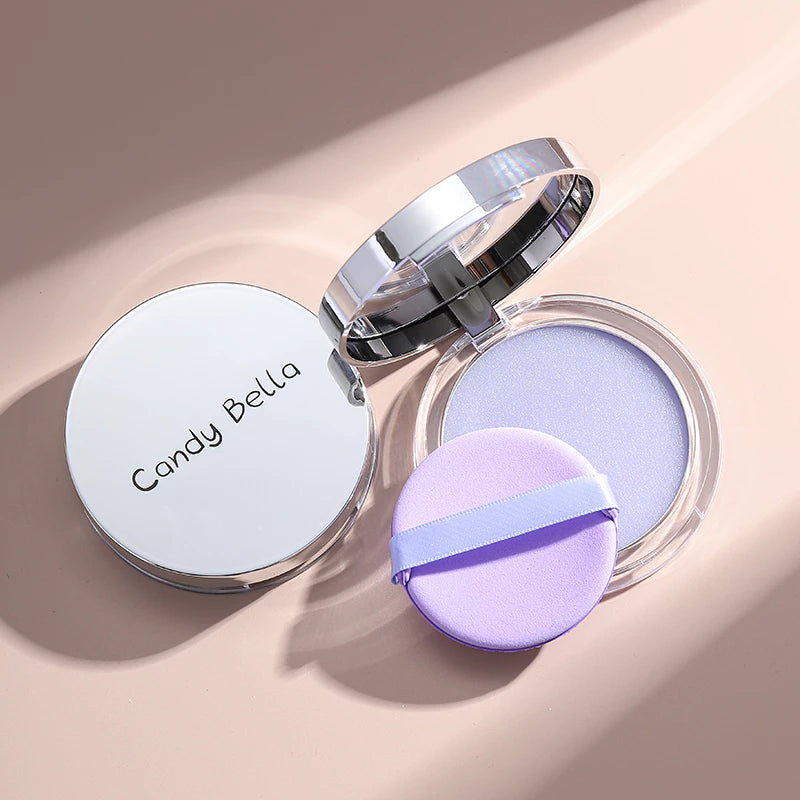 Oil Control Setting Powder, Lightweight and Breathable, Natural Nude Makeup, Long-Lasting Smooth Finish, Purple