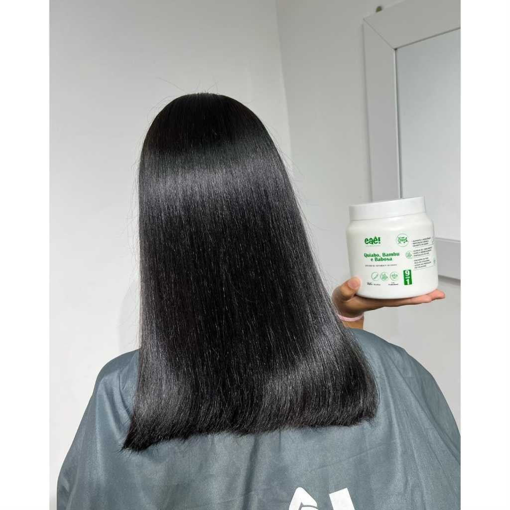 Eaê! Okra, Bamboo & Aloe Vera Mask 1kg – Nutrient Bomb 9 Hair Benefits