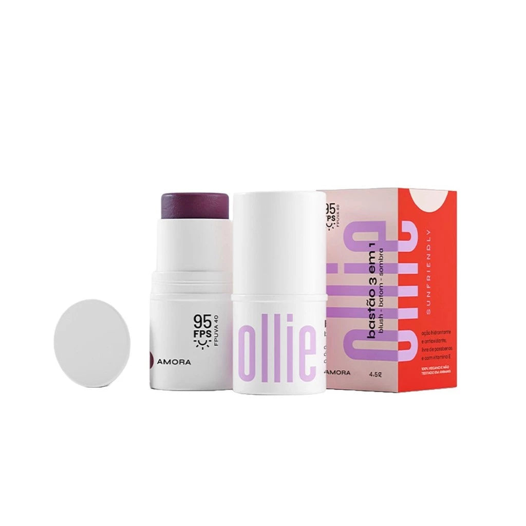 Ollie 3 in 1 Stick - Blush, Lipstick and Eyeshadow SPF 95