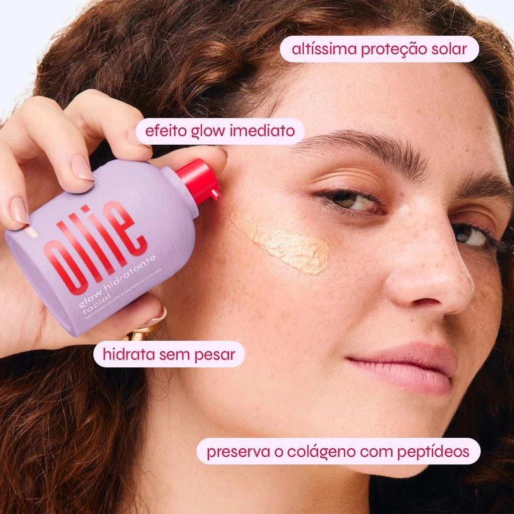 Ollie Glow Hidratante Facial FPS50 - Bronze