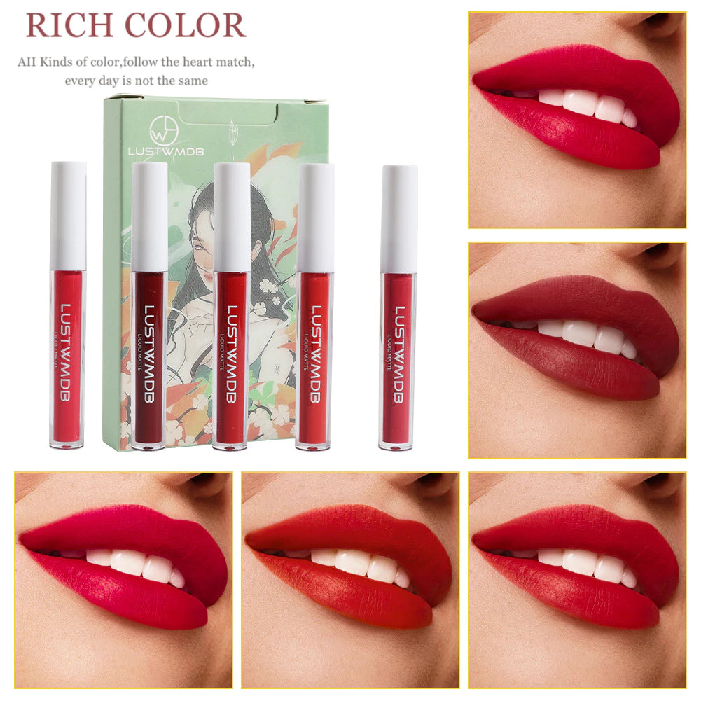 12 Pieces Matte Lipstick Set – Long Lasting, Waterproof & Non-Fading