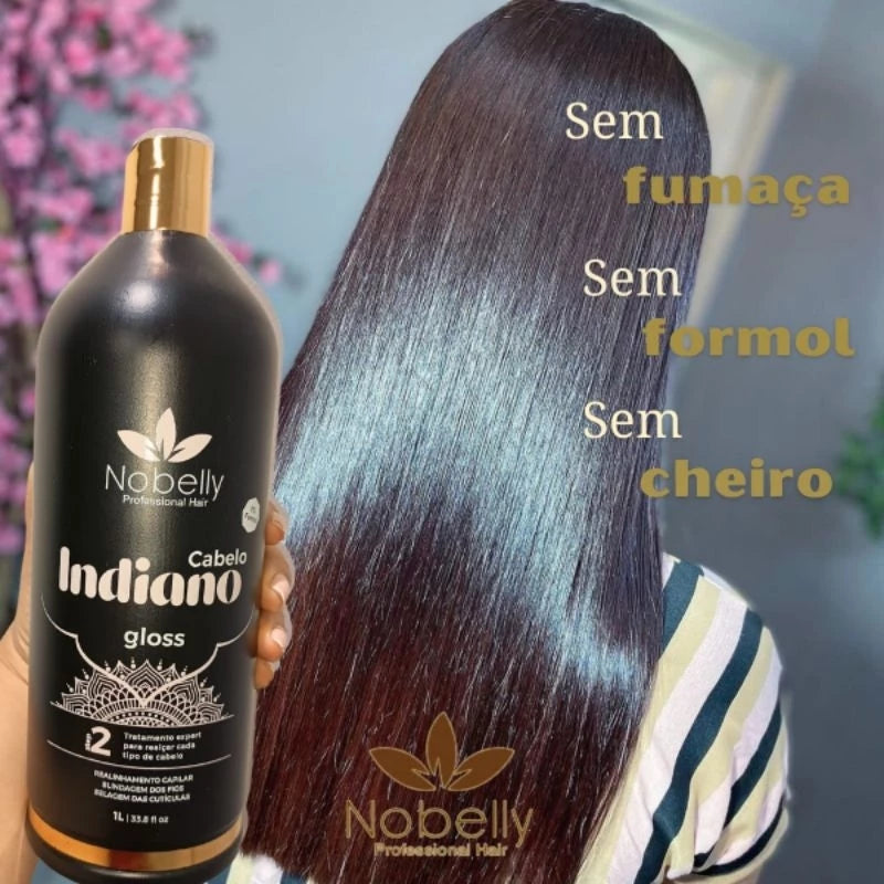 Organic Indian Progressive Formaldehyde-Free Single Step 100% Smooth Gloss