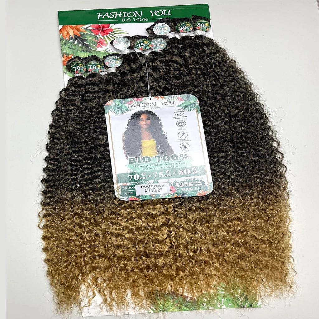 Organic Bio Fiber Curly Hair 300g 80cm Soft and shineless Fashion You Powerful and Natalie
