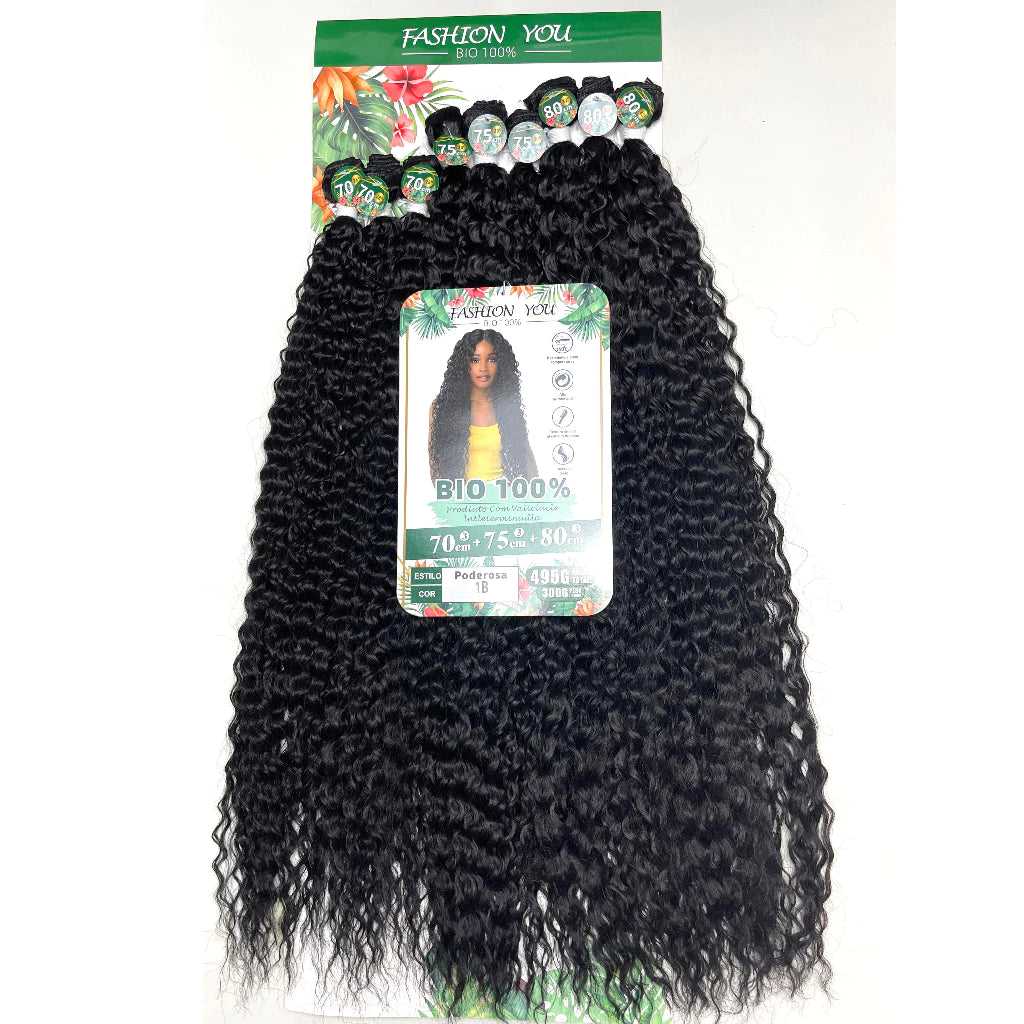 Organic Bio Fiber Curly Hair 300g 80cm Soft and shineless Fashion You Powerful and Natalie