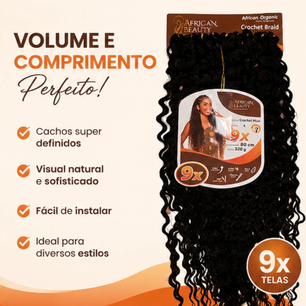 Organic Crochet Hair Plus 80cm 320g African Beauty Curly