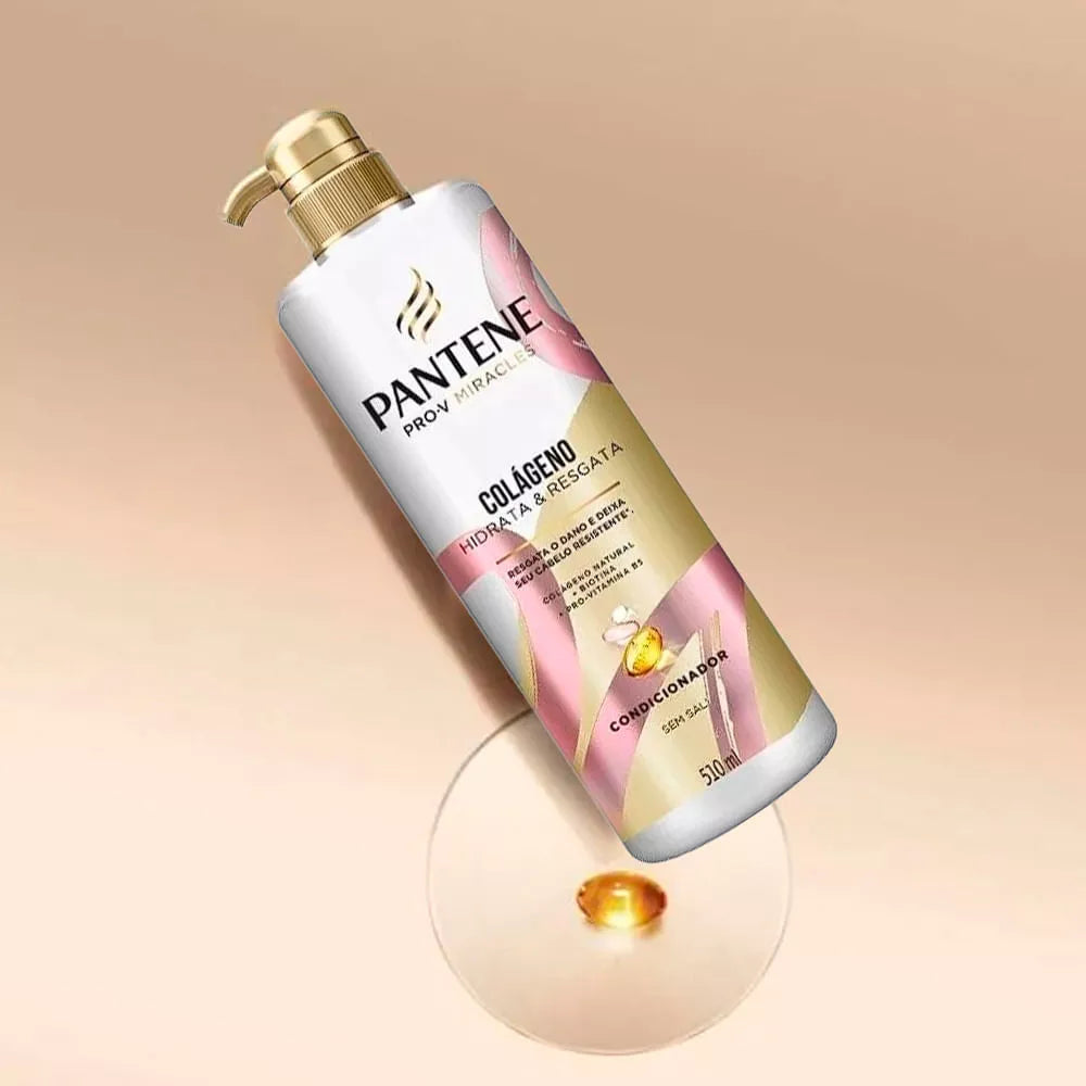 Pantene Shampoo Kit 510ml, Conditioner 510ml and Collagen Mask 550ml