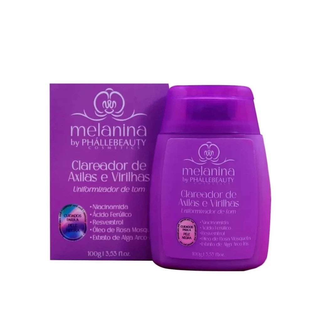 Kit Clareador de Axilas e Virilhas PhalleBeauty Melanin