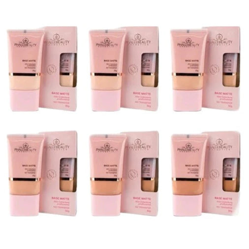 Base Matte de Alta Cobertura Phállebeauty — Efeito Matte, Longa Duração
