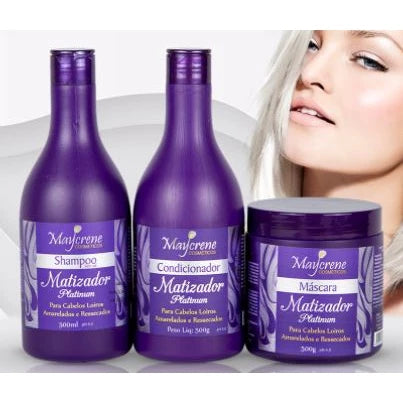 Platinum Toning for Blonde Hair Kit - 3 Products for Blonde, White & Gray Hair
