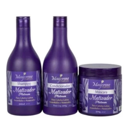 Platinum Toning for Blonde Hair Kit - 3 Products for Blonde, White & Gray Hair