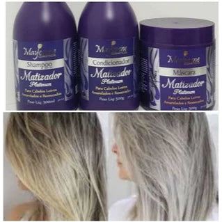 Platinum Toning for Blonde Hair Kit - 3 Products for Blonde, White & Gray Hair