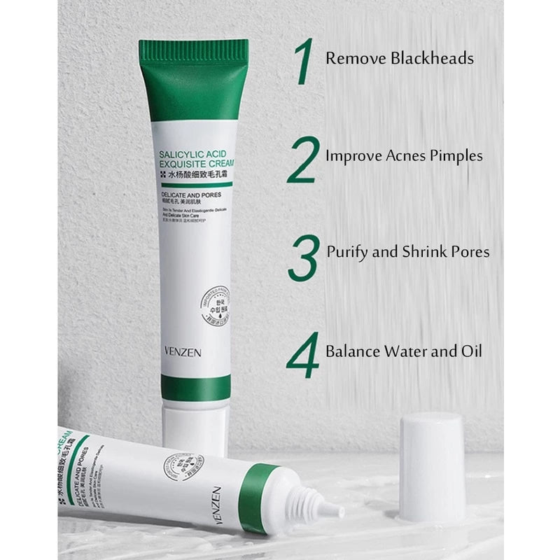 Creme Redutor de Poros com Ácido Salicílico 20g - Controle de Oleosidade e Antiacne