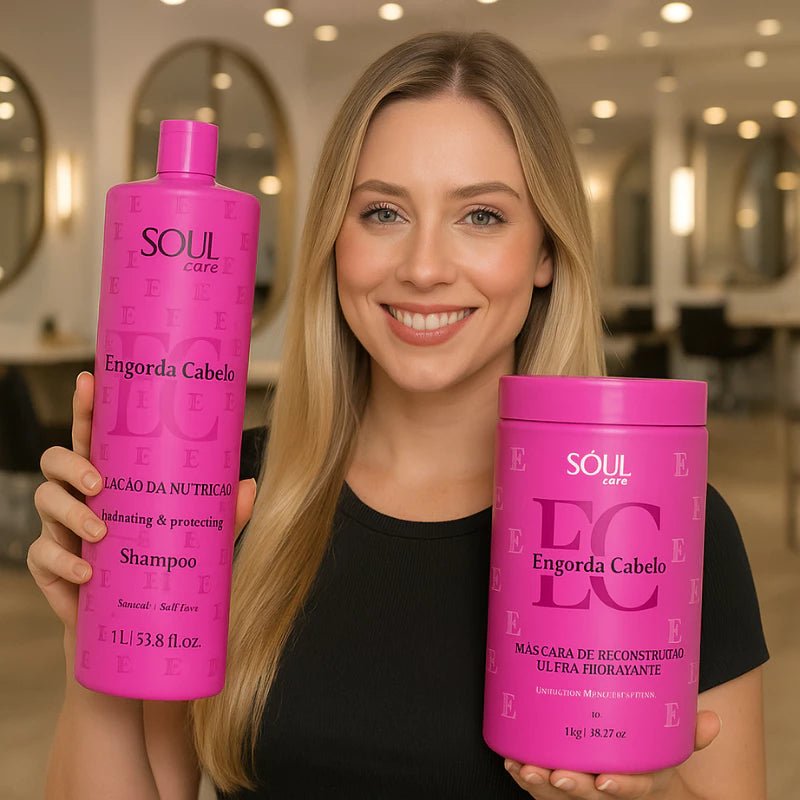 Professional Reconstruction Fattening Hair 1 Kg Shampoo and Mask Hair Schedule
