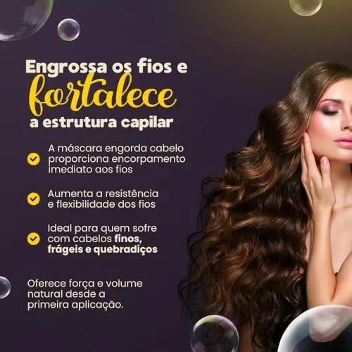 Professional Reconstruction Fattening Hair 1 Kg Shampoo and Mask Hair Schedule
