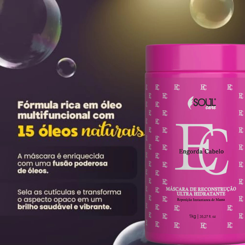 Professional Reconstruction Fattening Hair 1 Kg Shampoo and Mask Hair Schedule